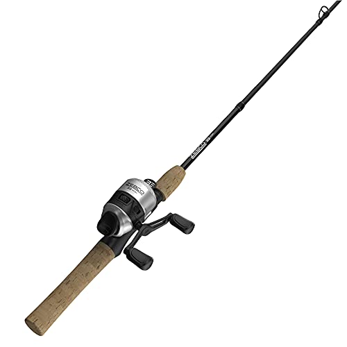 Black Graphite Fishing Rod and Reel Combo with Cork Handle T8241