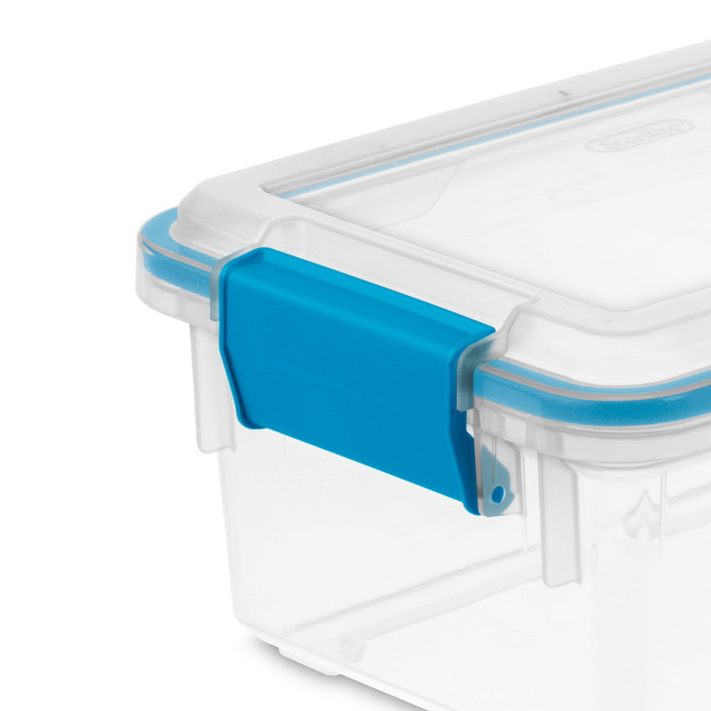 7.5 Quart Clear Plastic Storage Box with Lid (6 Pack) V17054