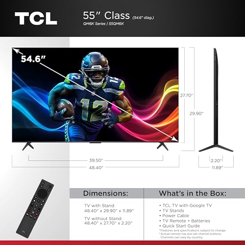 65-Inch QD-Mini LED 4K UHD Google Smart TV C976