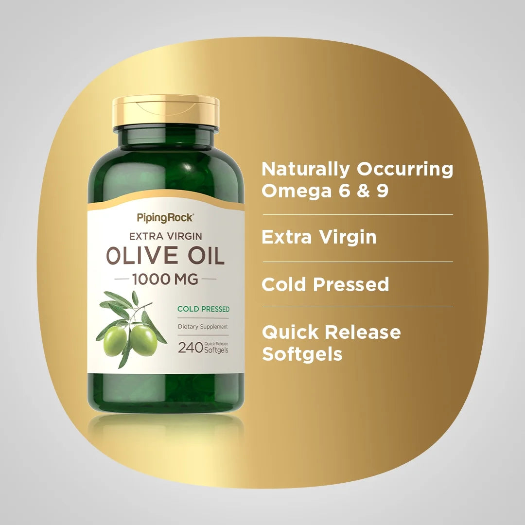 Extra Virgin Olive Oil Softgels 1000mg 240 Count G63379