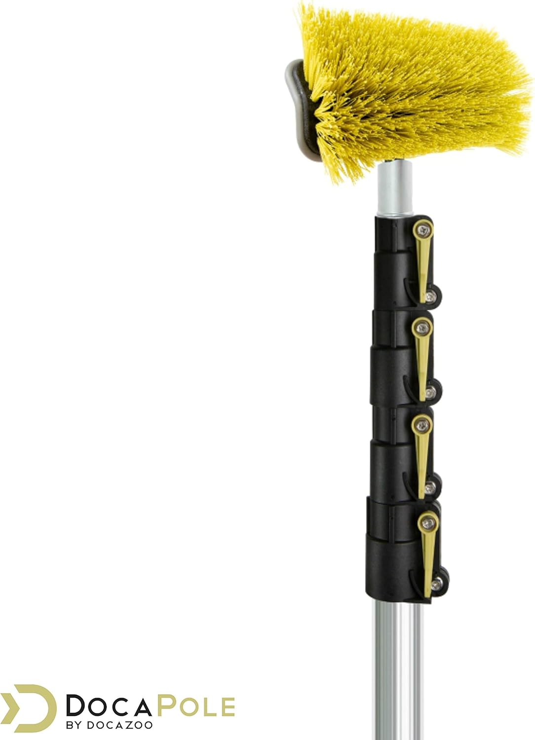 7-30 Foot Telescopic Hard Bristle Scrub Brush with Extension Pole N6419