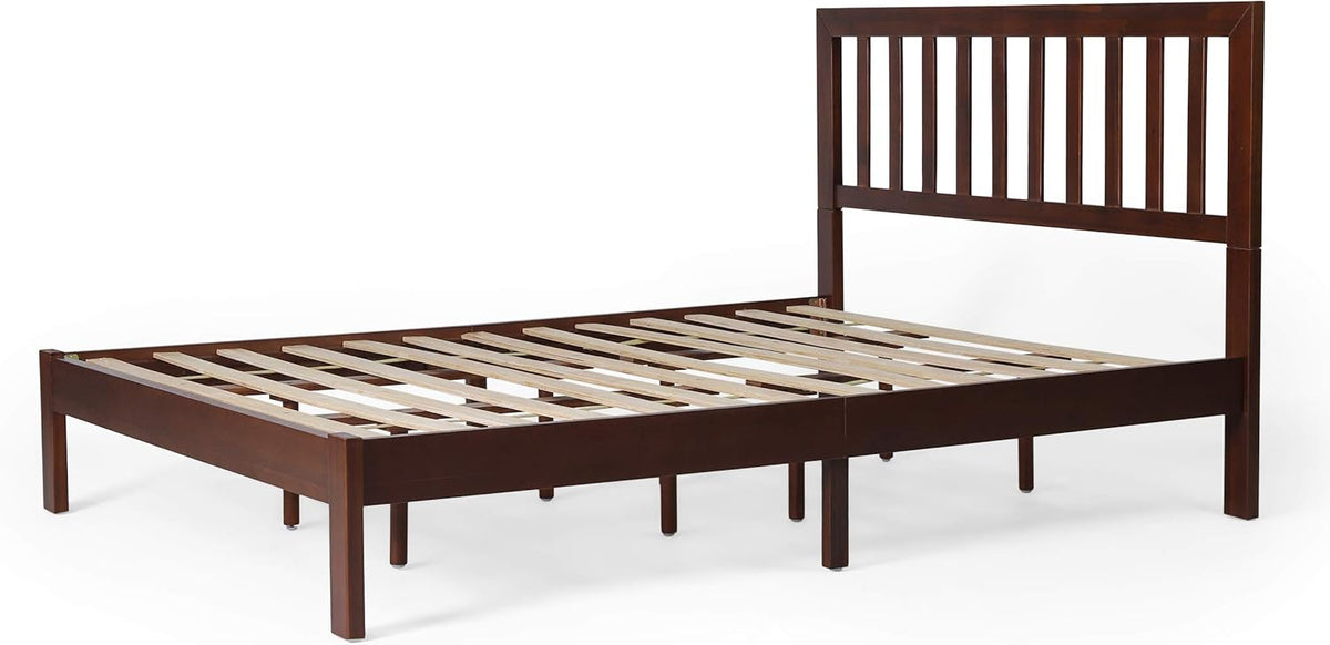 Acacia Wood Queen Bed Platform I948
