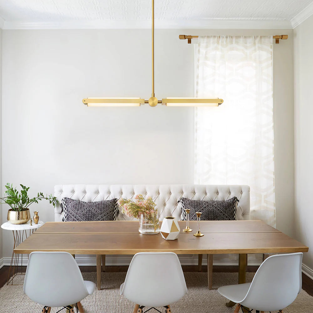 2-Light Integrated LED Contemporary Pendant F1829