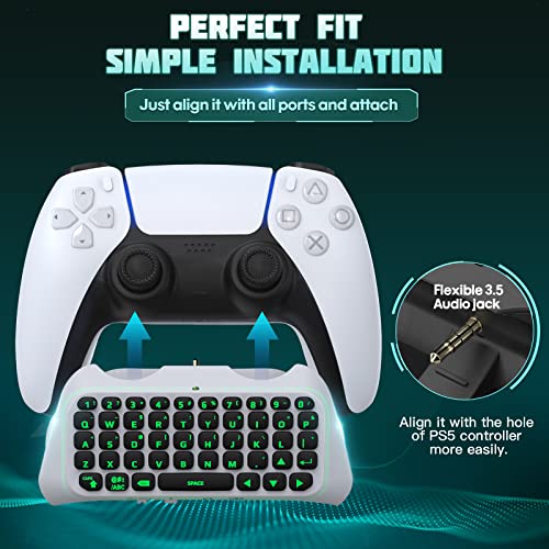 Black Wireless Bluetooth Mini PS5 Game Keyboard with RGB Backlight C94676