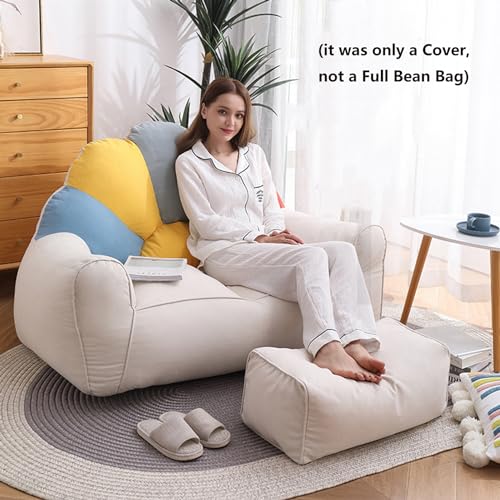 Bean Bag Chair Cotton Sun-Flower Shaped 134 x 71 x 90cm X8241