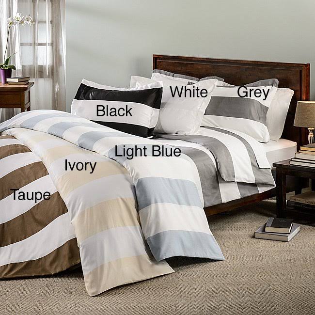 600 Thread Count Cotton Blend Duvet Cover Set J8400