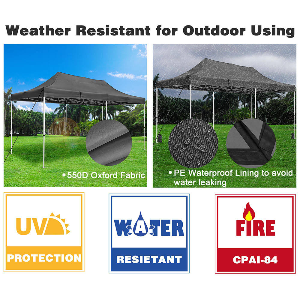 10x20 ft Pop Up Canopy Tent A534849