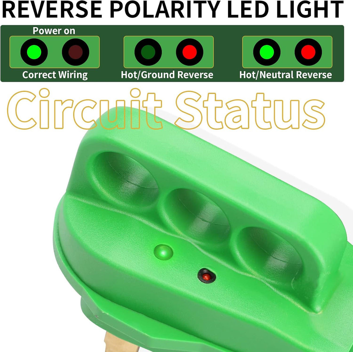 Detachable Power Cord 50A 50FT with Polarity LED Indicator, 14-50P Male to SS2-50R Locking Female, Storage Bag and Plastic Strap M7323