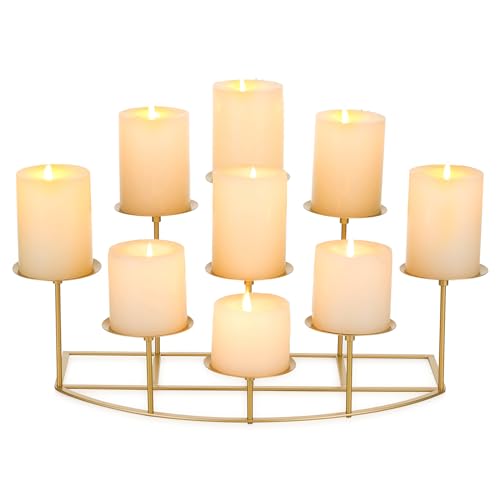 Black Metal Pillar Candle Holder H838
