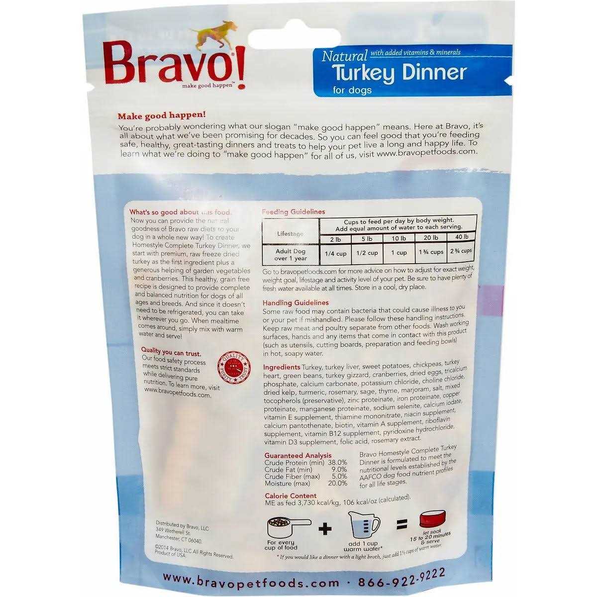 Freeze-Dried Turkey Dinner Dog Food L1447