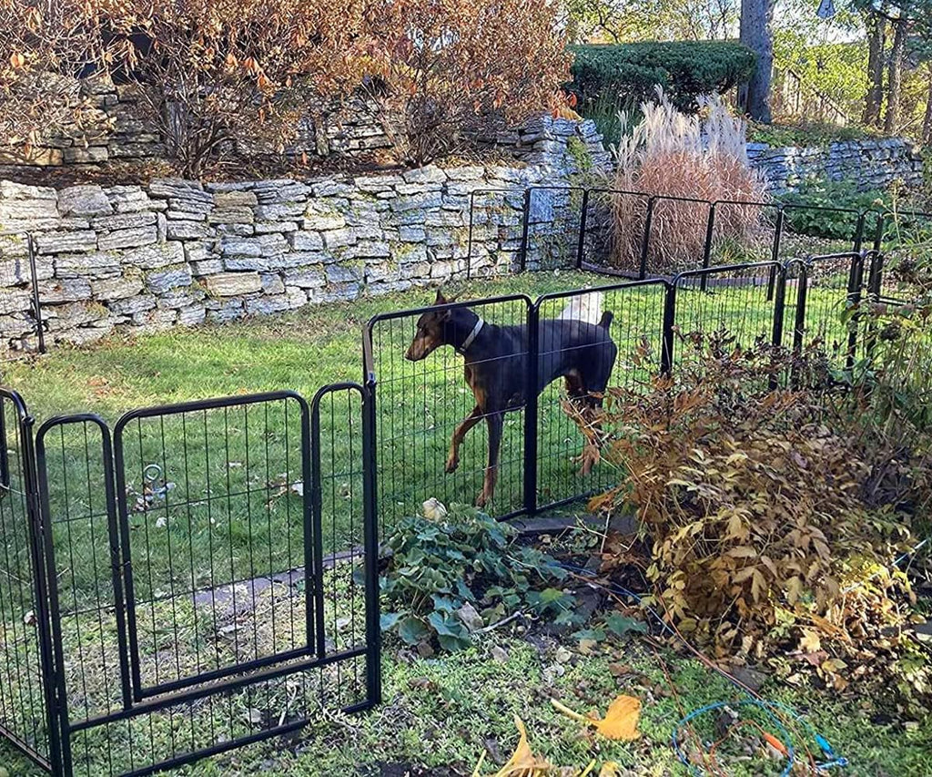 8/16/24/32 Panels Dog Playpen with Doors Y213629