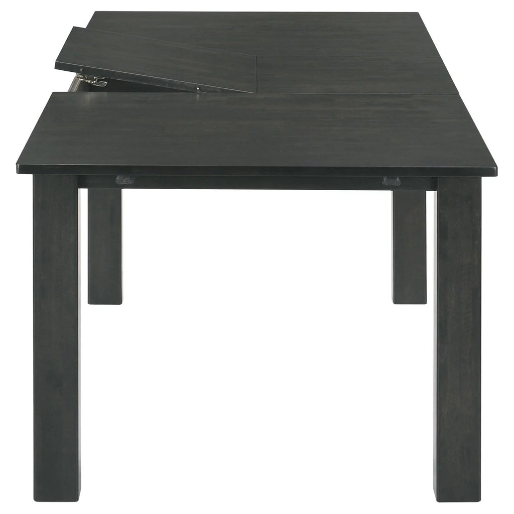 5-piece Rectangular Dining Set Grey and Black D38290