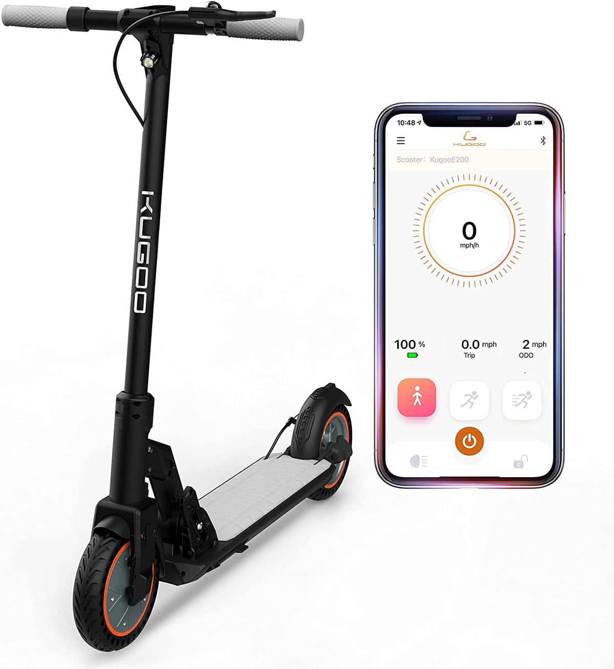 Electric Scooter 350 W Motor, 19 Mph, Folding, 8.5" Tires, Dual Suspension & Brake H153979