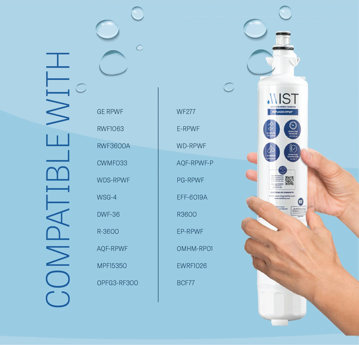 2 Pack Refrigerator Water Filter N8218