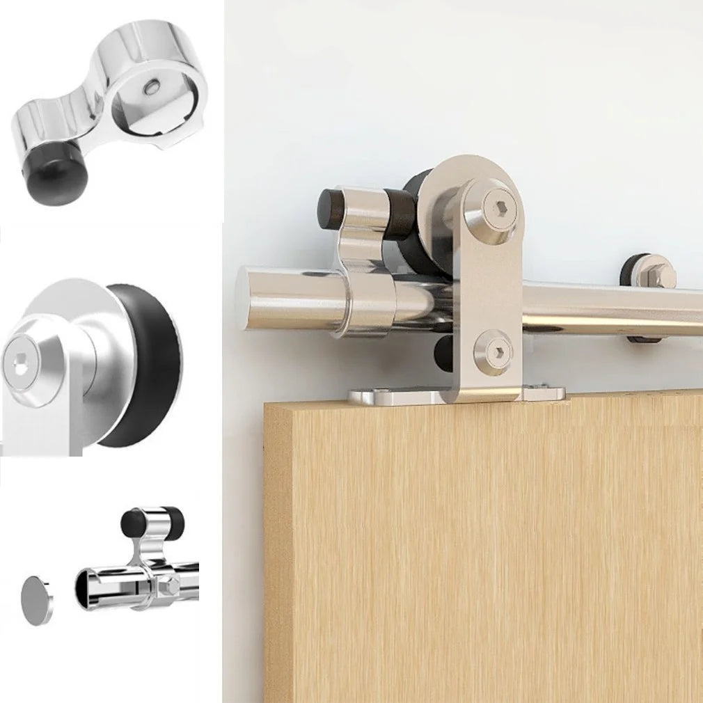14Ft Stainless Steel Sliding Barn Door Hardware Kit J6278