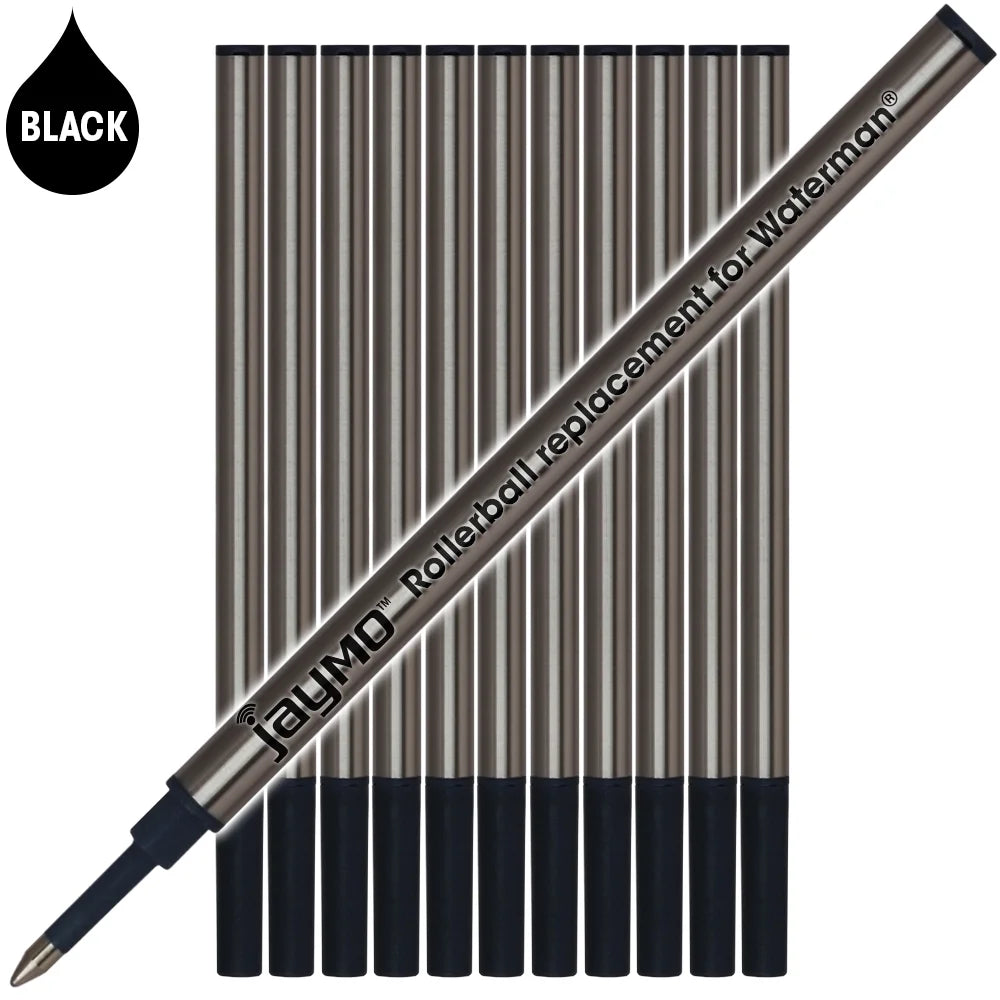 Rollerball Pen Refill, 12 Black Z52234
