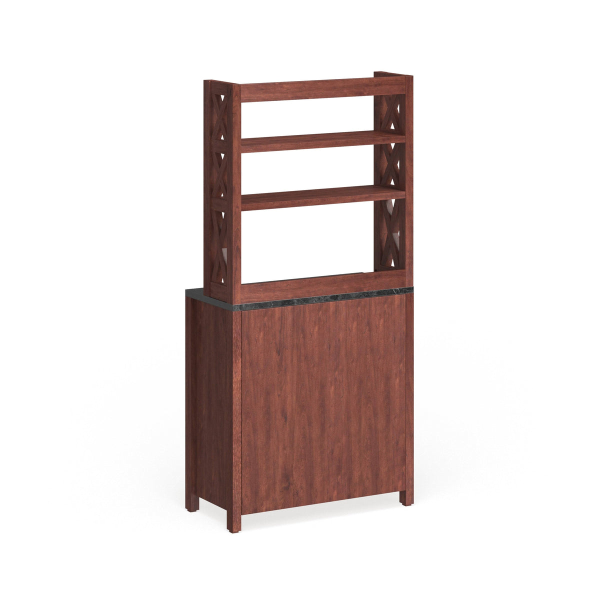 Rustic Walnut Kitchen Storage Hutch C192