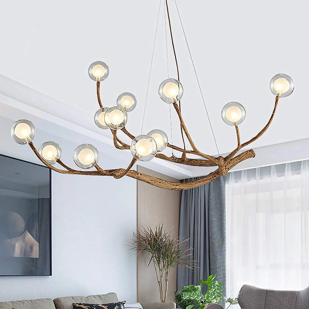 12 Lights Glass Bubble LED Chandelier Z279