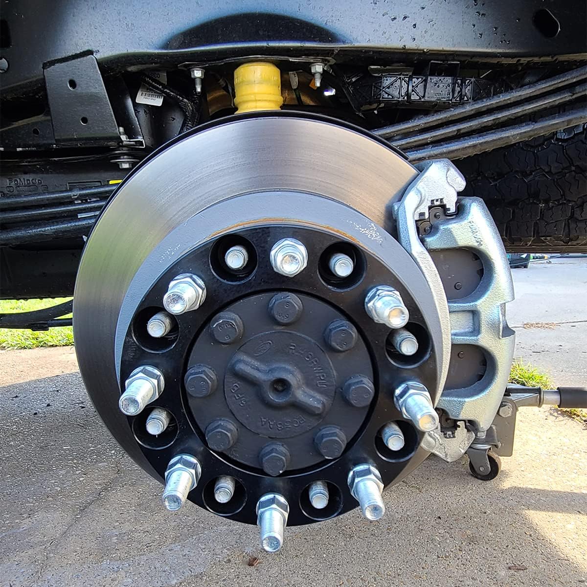 Black Forged 1.5 Inch Wheel Adapters with M14x1.5 Studs, Pack of 2 W353345