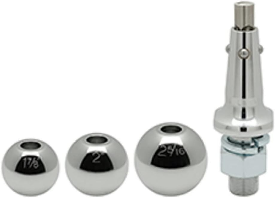 Trailer Hitch Ball, 8,000lbs. Capacity, 1 in. Shank, Chrome Q201396