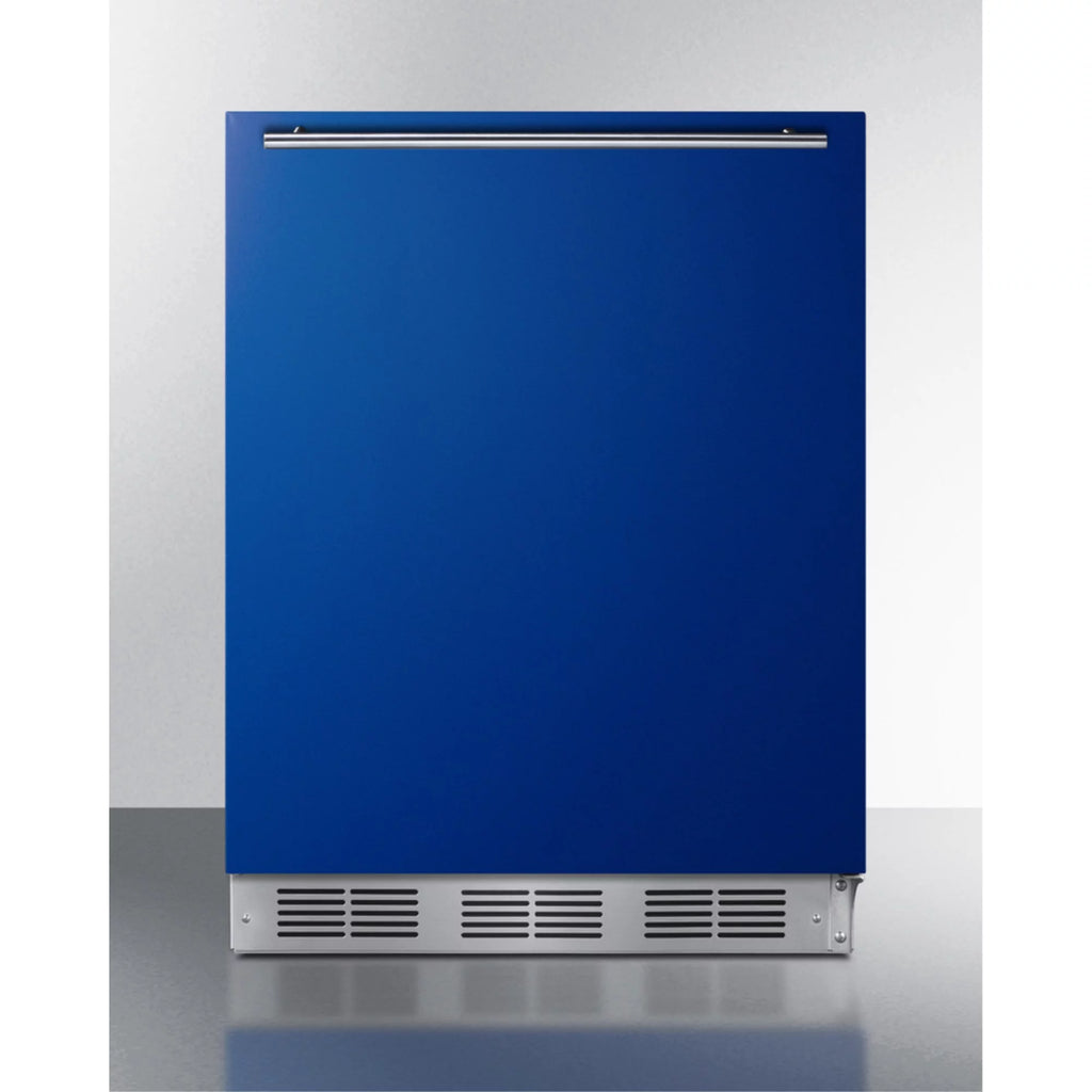 24" Wide 5.1 Cu. Ft. Compact Refrigerator And Freezer Combo - Blue E69803