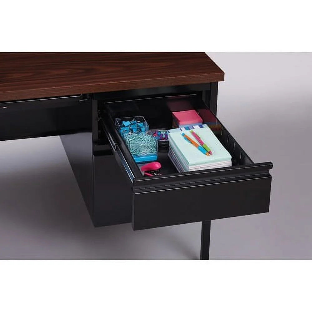 Black Walnut Double-Pedestal Desk U51864
