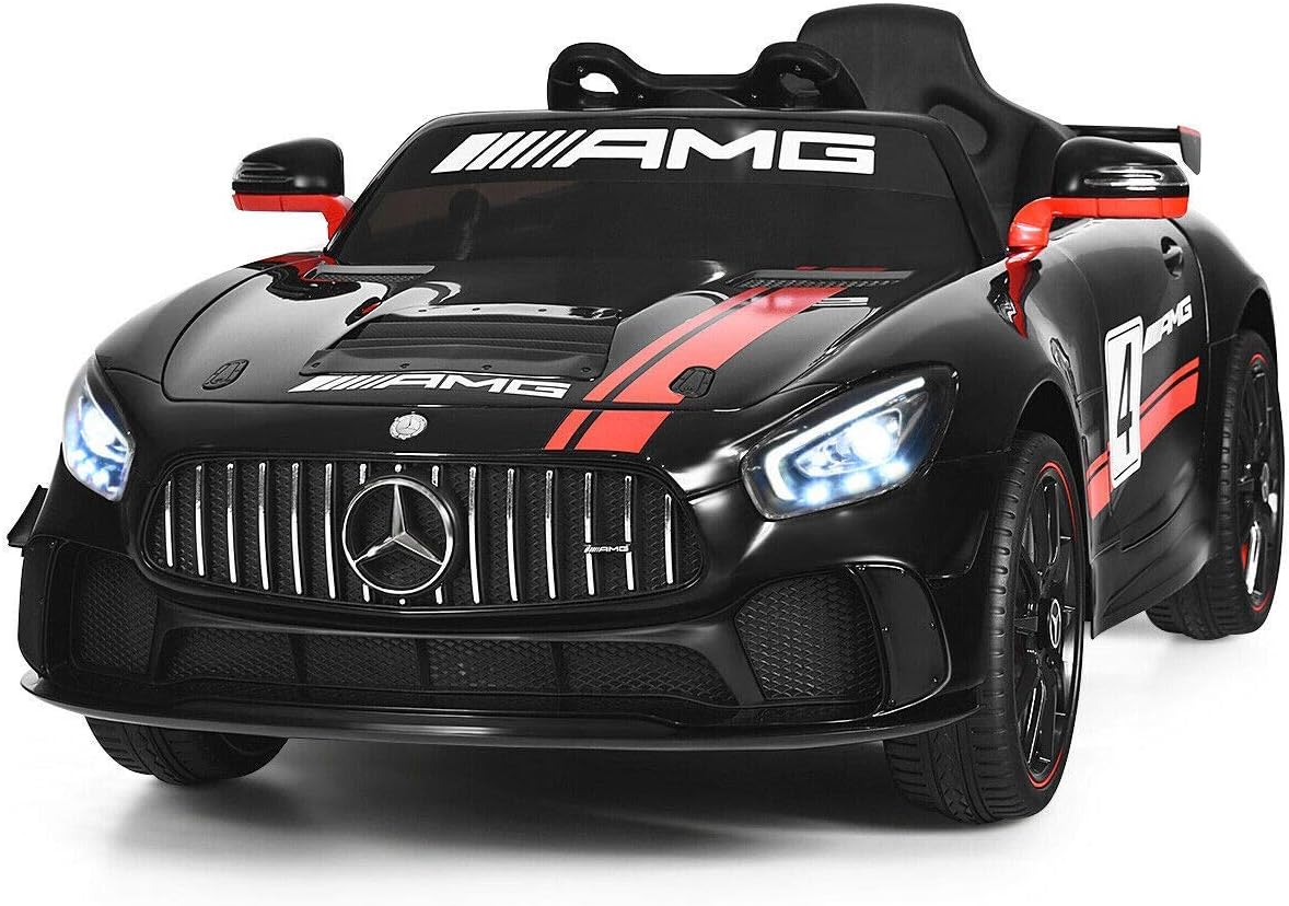 12V Licensed Mercedes Benz AMG GT Electric Ride On Car, Black X10062