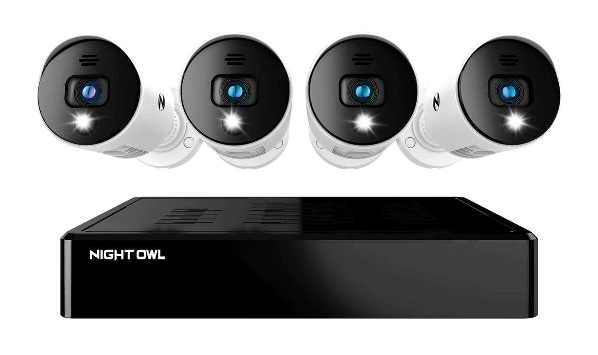 8 Channel DVR with 1TB Hard Drive, 4 Wired 1080p HD Bullet Cameras A518863