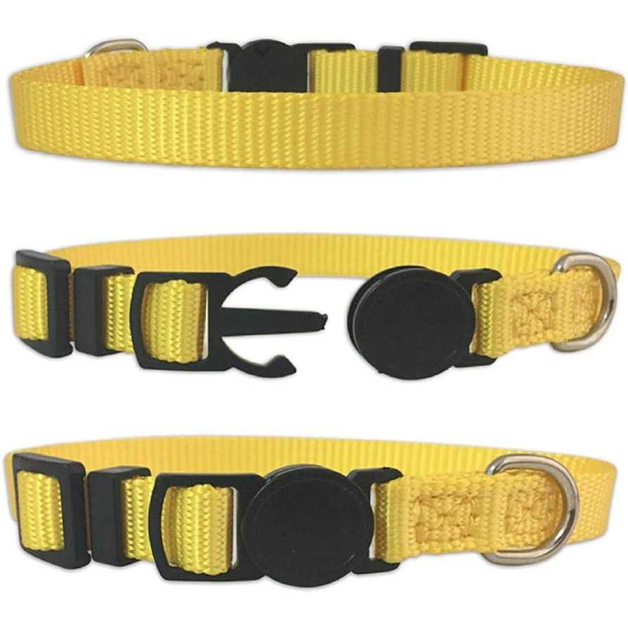 Soft Nylon Adjustable Breakaway Puppy ID Collar 14 Pc I290105