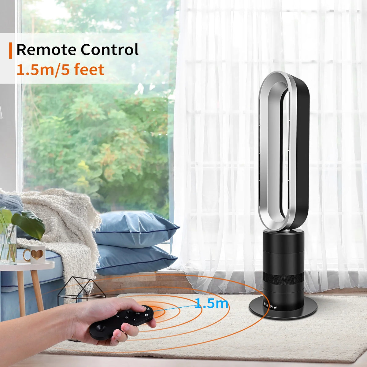 32 inch 10 Speeds Tower Heater and Cooling Fan G667268