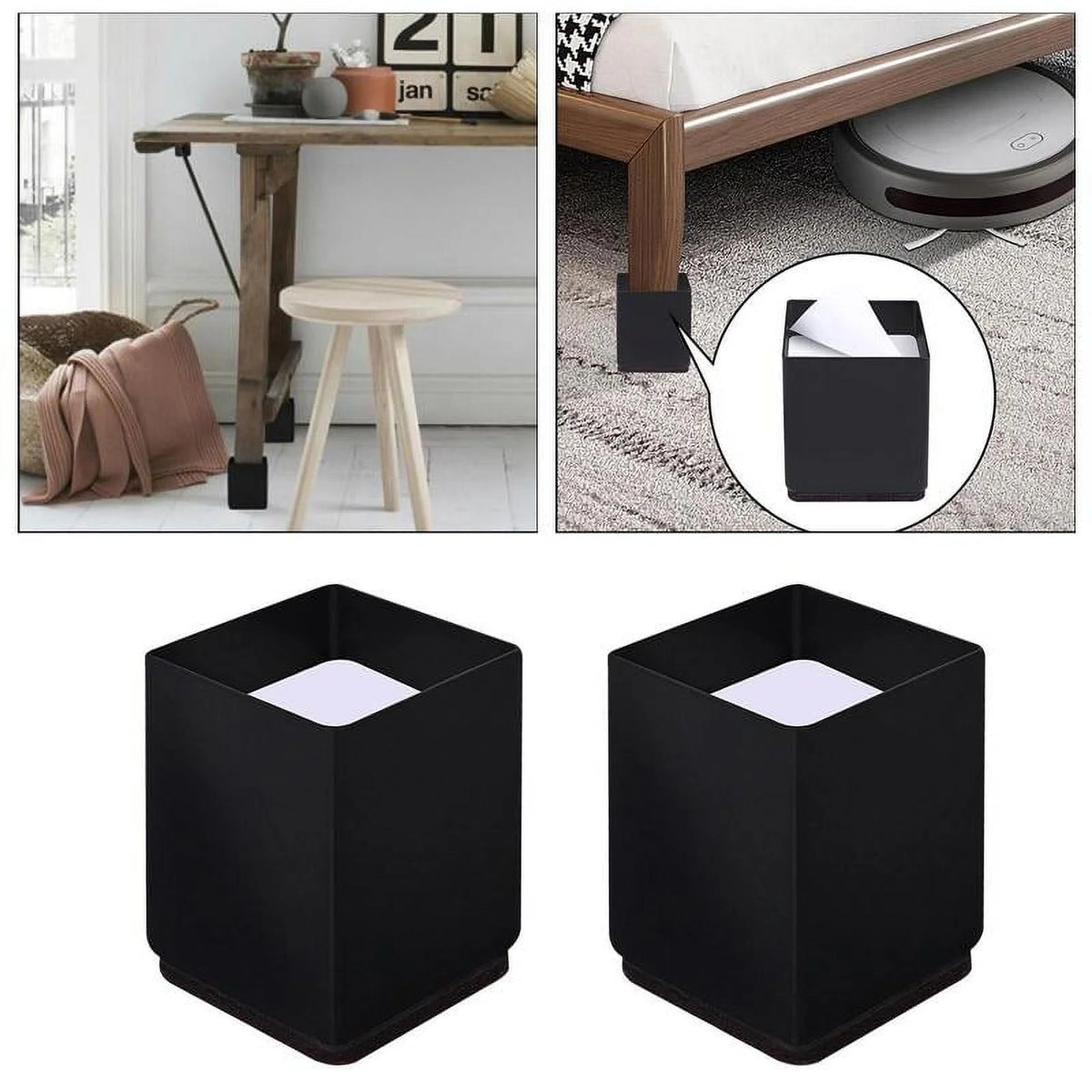 Black Square Chair Riser Z525