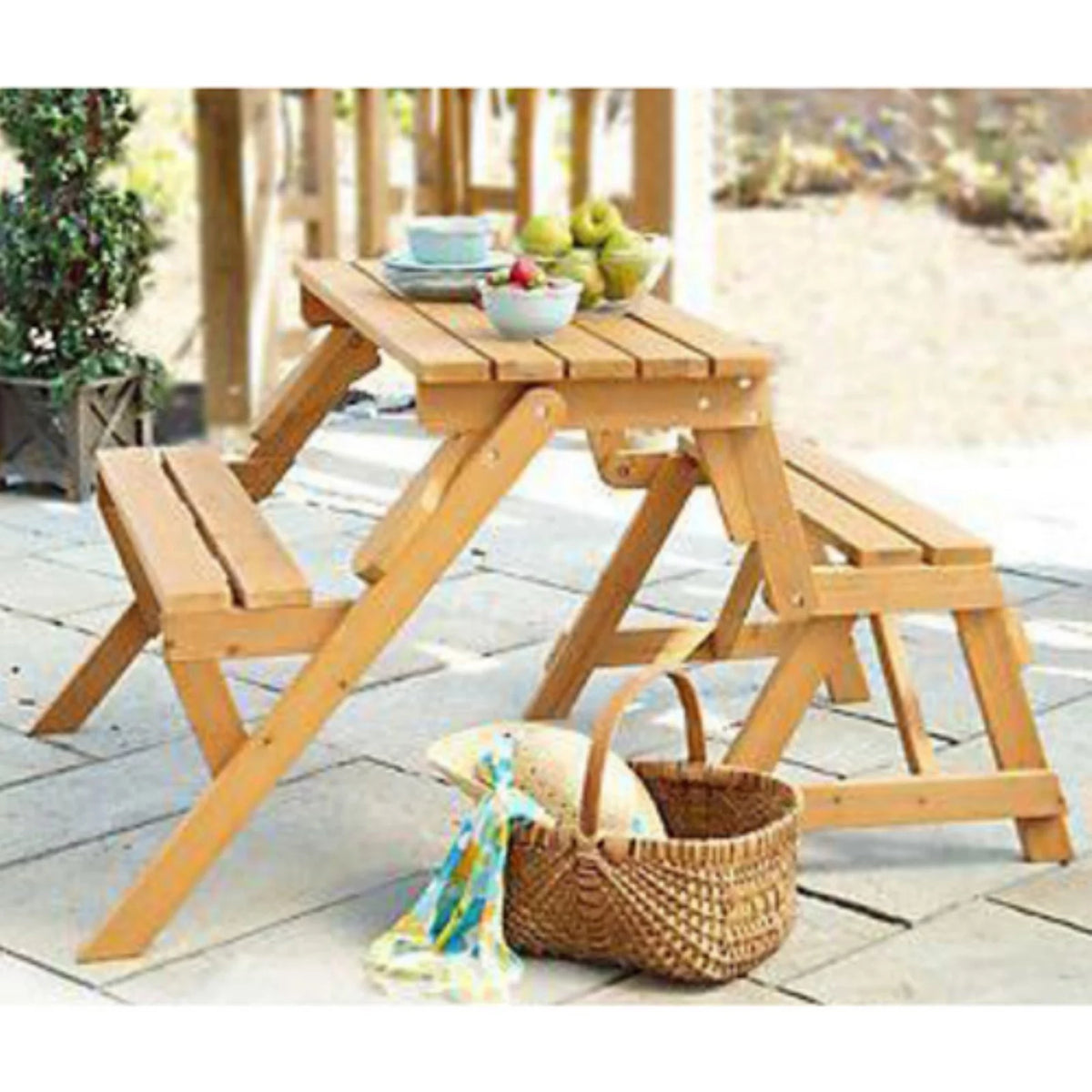 Interchangeable Picnic Table / Garden Bench J697