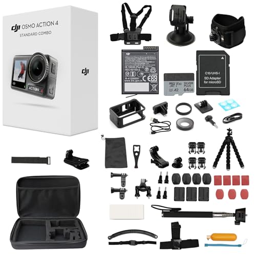 4K Waterproof Action Camera with 50 Piece Accessory Kit D950001