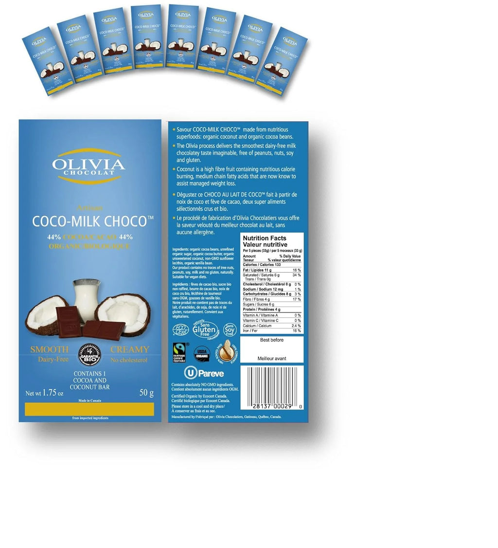 Chocolate Bars Creamy Coconut Case of 16 U8575