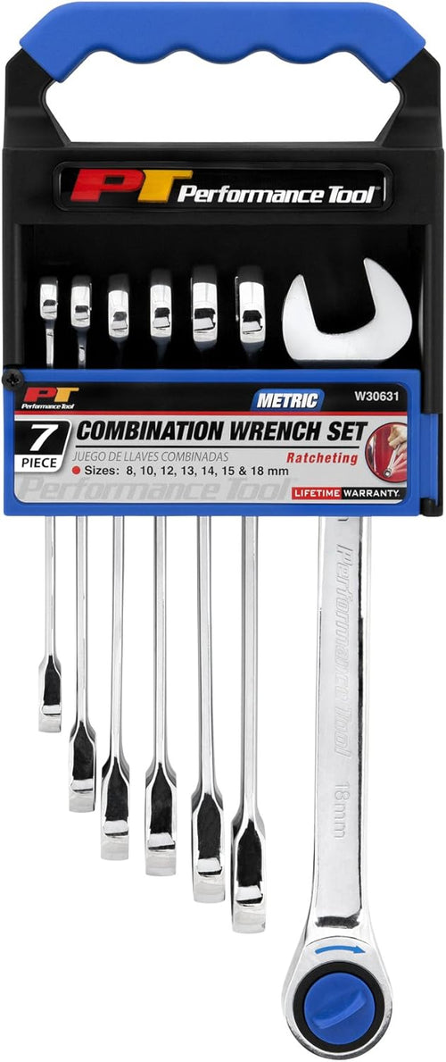12pc SAE Ratcheting Wrench Set, Drop Forged Chrome Vanadium Steel V682593