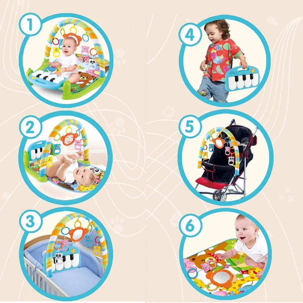 Playmat with Hanging Mirror Musical Activity Center U45420