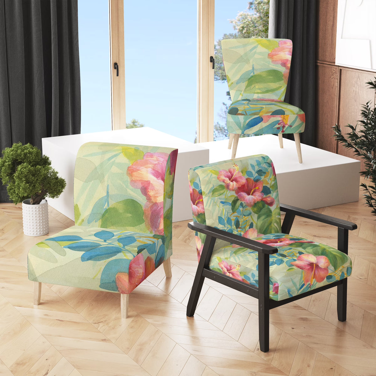 Upholstered Traditional Accent Chair G77249