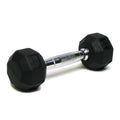 Rubber Hex Dumbbell Set 10lb Black V1826