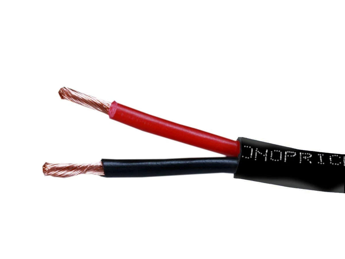 12AWG CL2 Rated 2-Conductor Speaker Wire, 500ft, Black Y63985