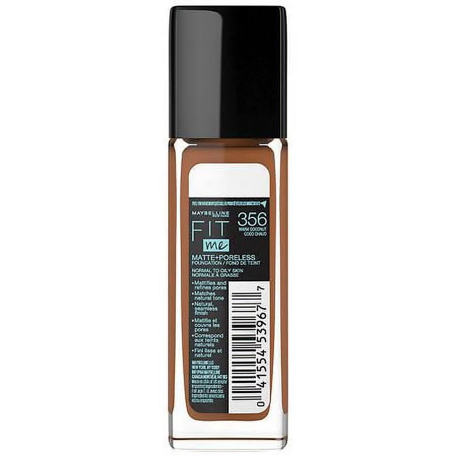 Matte + Poreless Liquid Foundation Makeup, Warm Coconut 1.0 fl oz Pack of 2 G685