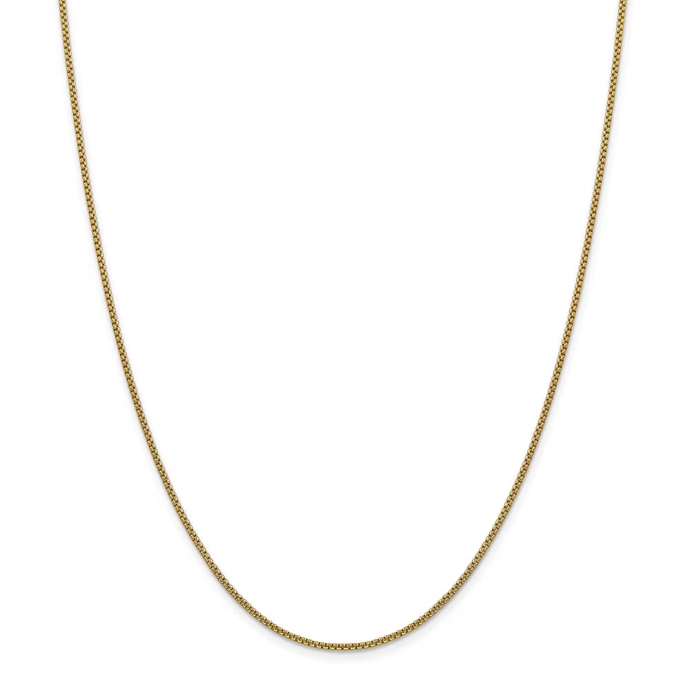14kt Yellow Gold 24 inch Box Chain with Lobster Clasp W284052