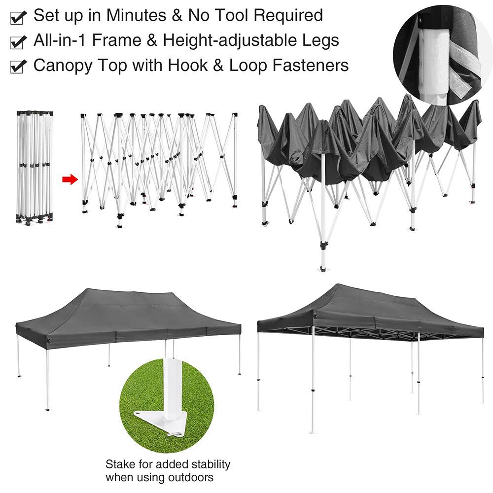 10x20 ft Pop Up Canopy Tent A534849