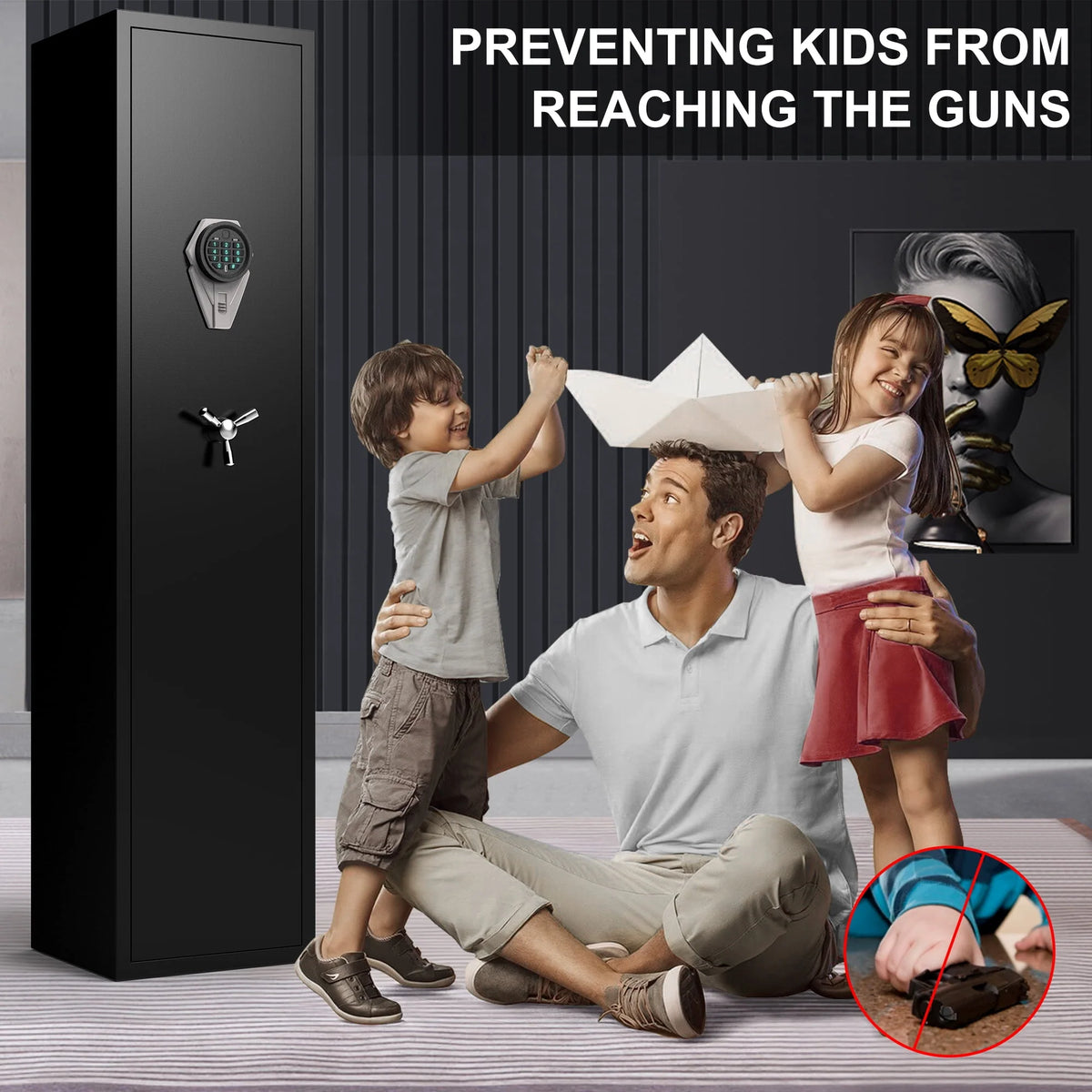 Digital Gun Safe with Alarm and LED Light G746