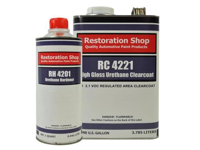Jet Black Gallon Urethane Basecoat Clearcoat Car Auto Paint Kit H389