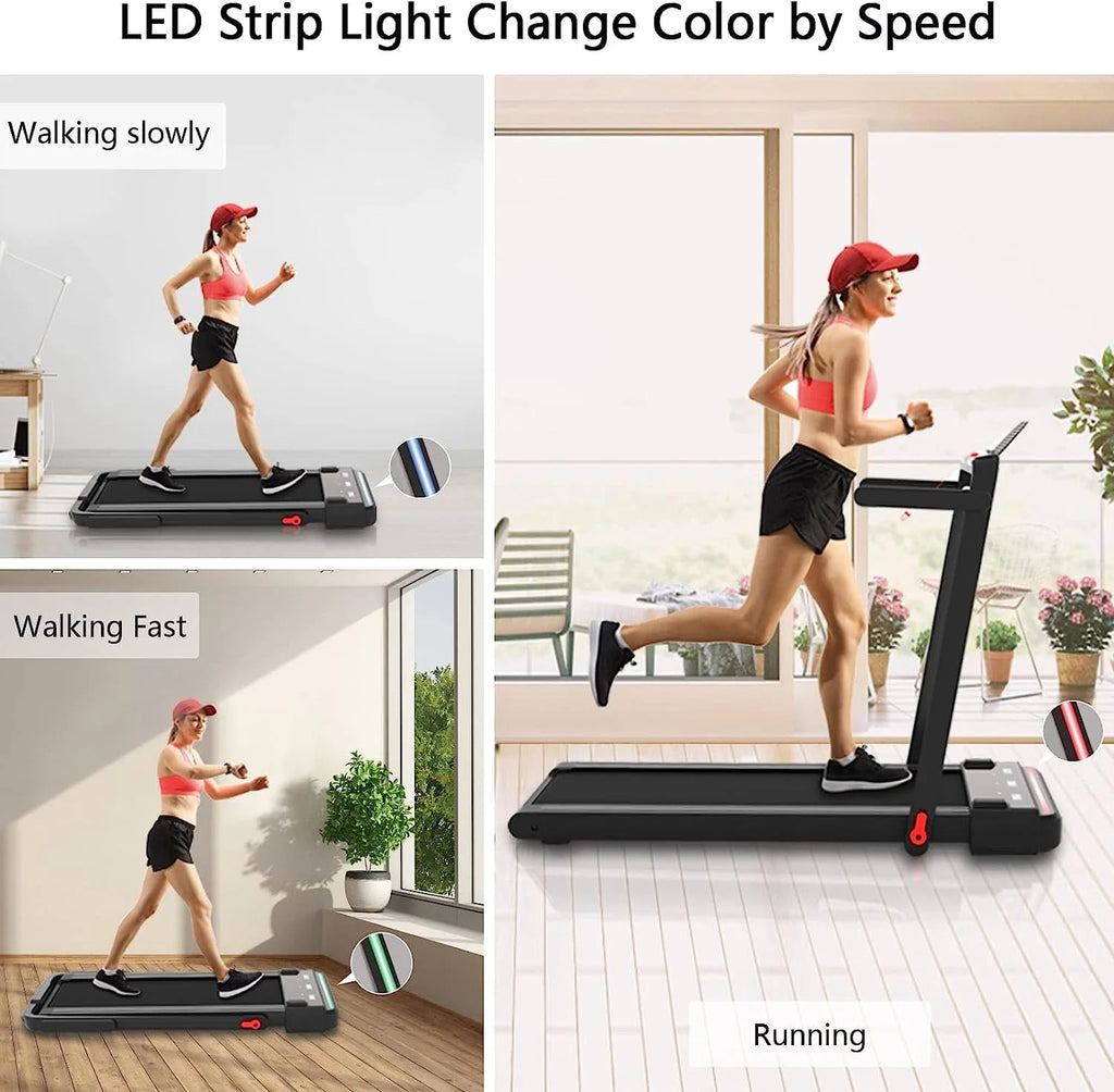 2 in 1 Folding Portable Under Desk Treadmill W567