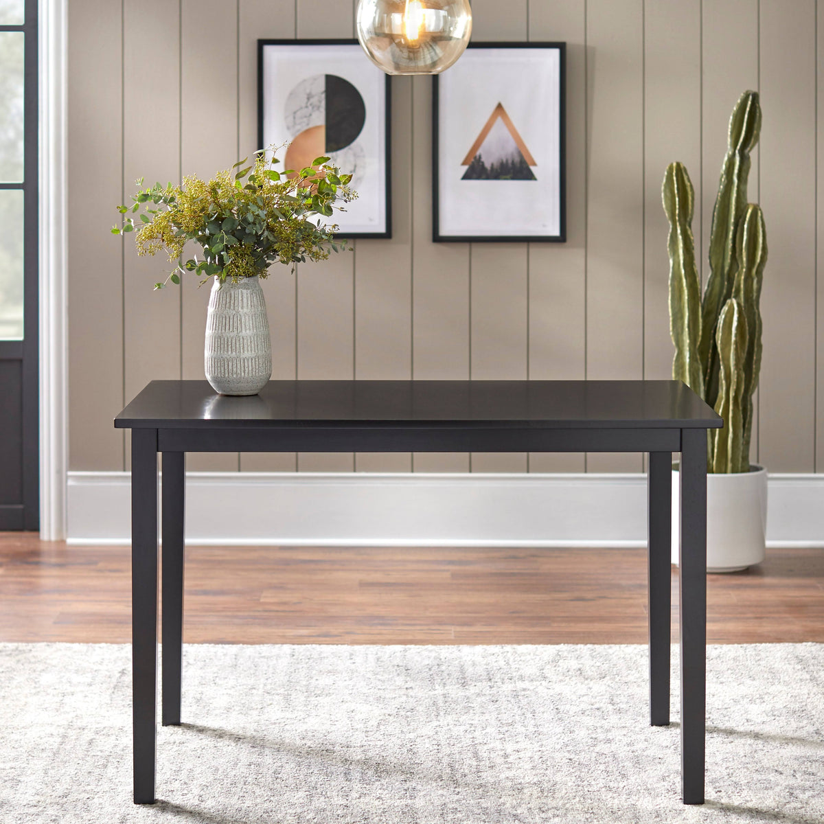 Black Contemporary Dining Table I6154