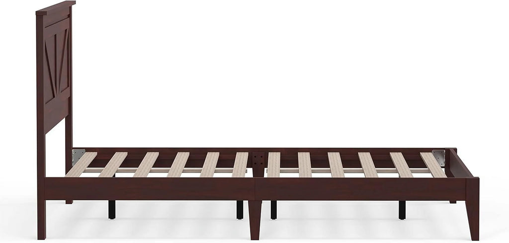 Solid Wood Platform Bed Queen S61230