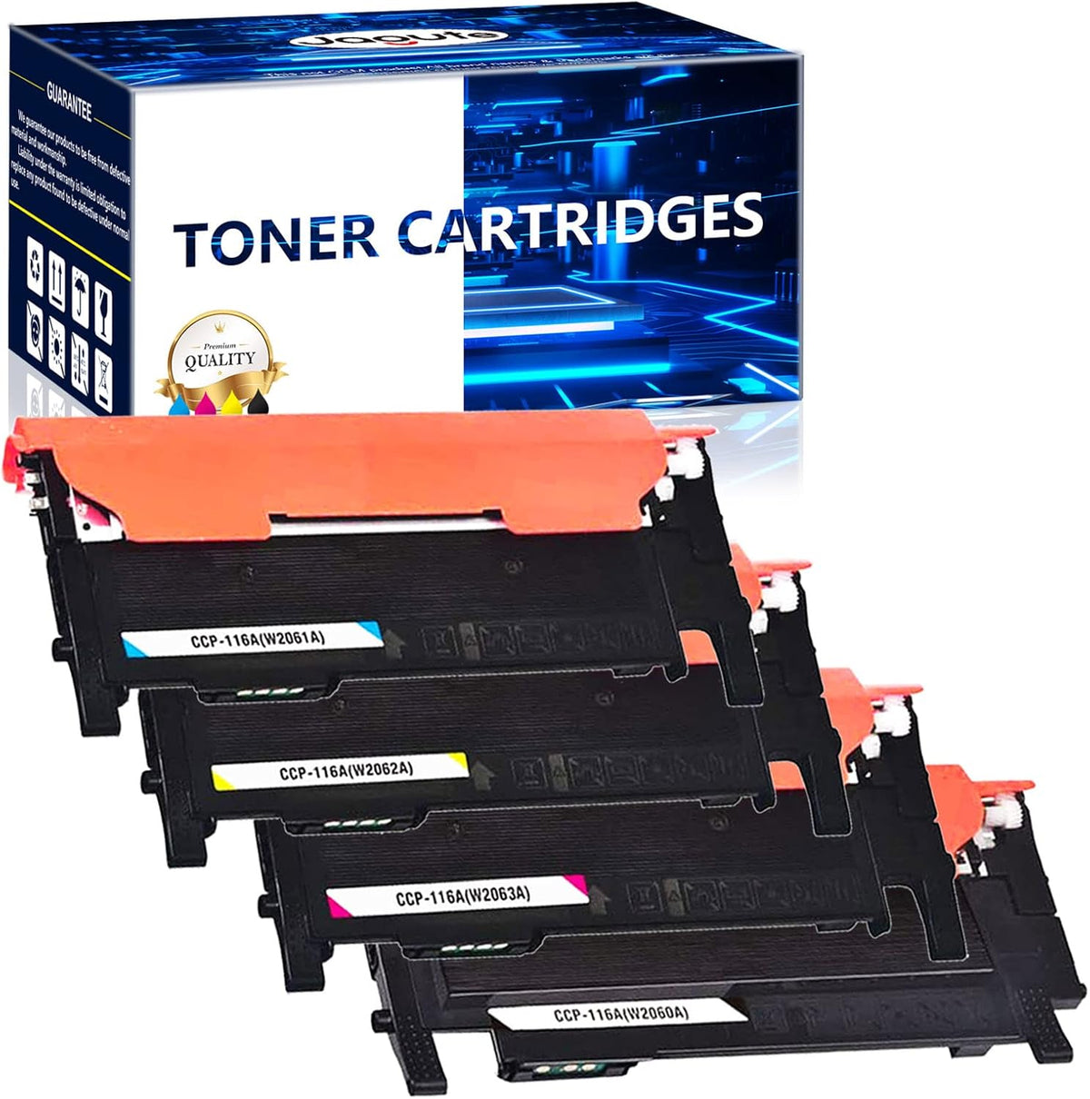 Compatible Toner Cartridge for HP 116A Printer (Black, Cyan, Magenta, Yellow) Z1146