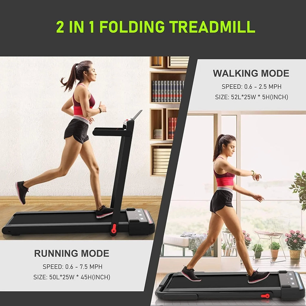2 in 1 Folding Portable Under Desk Treadmill W567