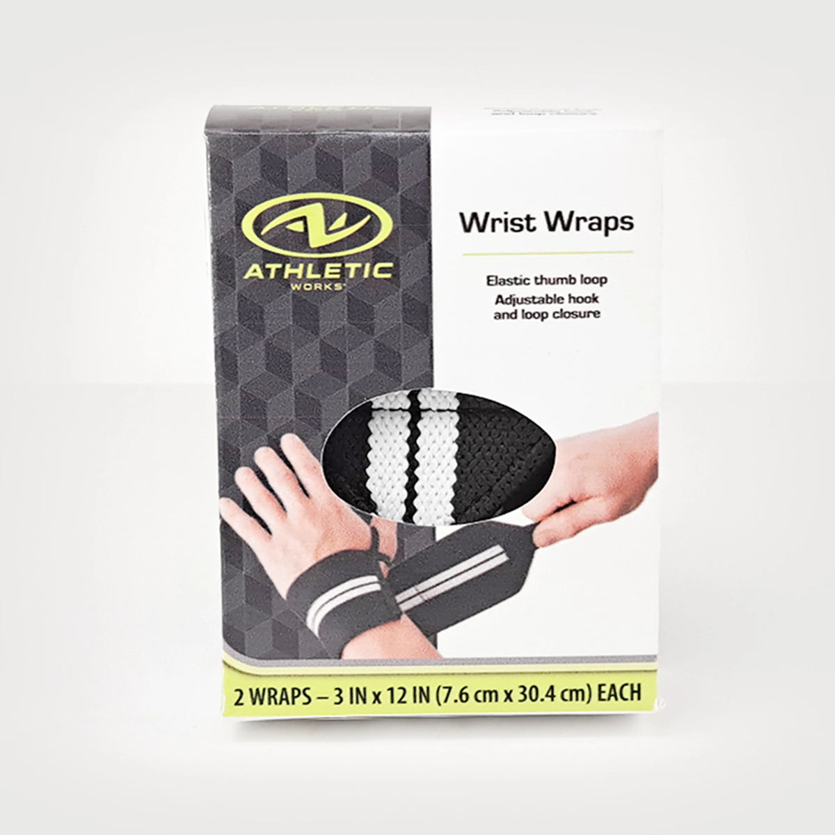 Fitness Wrist Wraps with Thumb Loops, Pair Q723